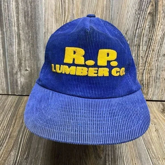 Rare RP Lumber Corduroy Hat 90’s Puffy Paint Mint Cond. Vintage
